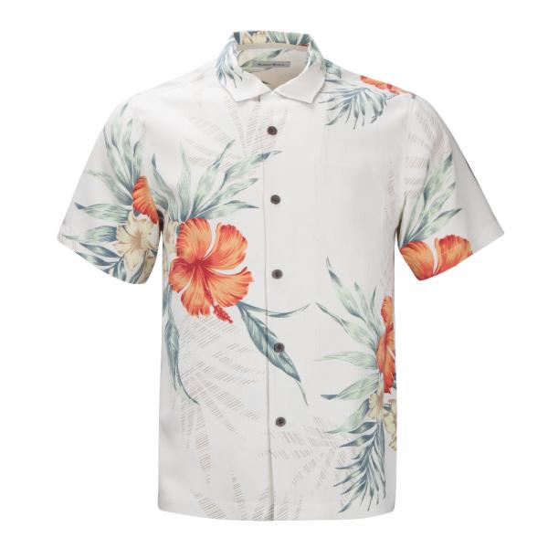 Men's 100% Silk Relaxed-Fit Camp Shirt